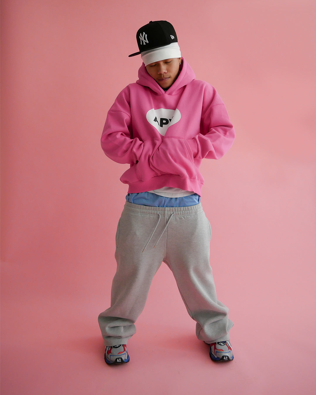PINK OVAL HOODIE