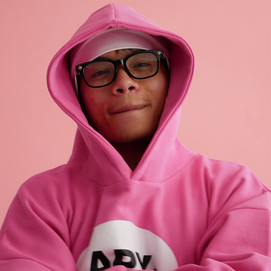 PINK OVAL HOODIE