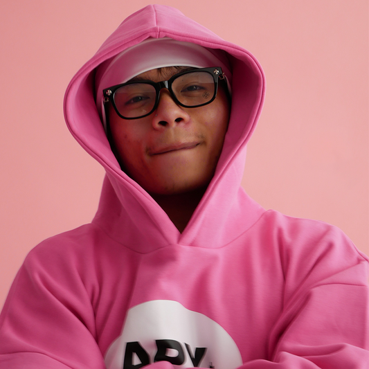 PINK OVAL HOODIE